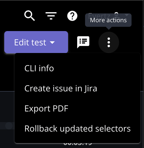 CLI menu